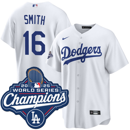 Will Smith Los Angeles Dodgers Home 2025 World Series Champions Jersey by NIKE® at SportsWorldChicago