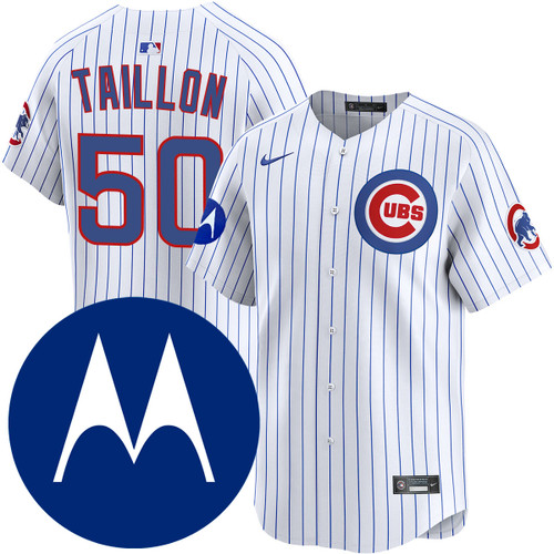 Jameson Taillon Chicago Cubs Home Limited Motorola Patch Jersey by NIKE® at SportsWorldChicago