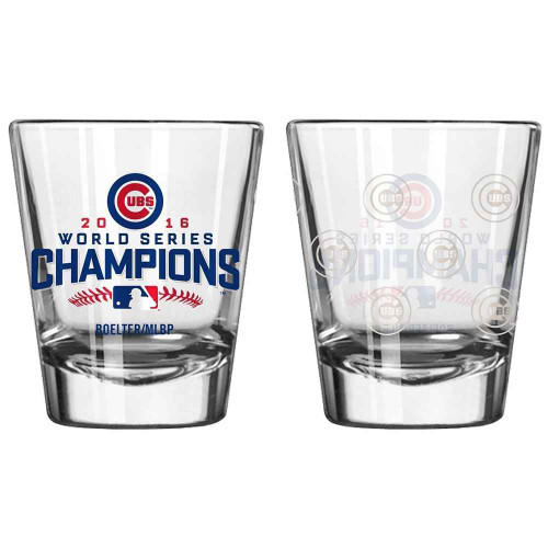 Chicago Cubs 2016 World Series Champions 2 Oz. Shot Glass