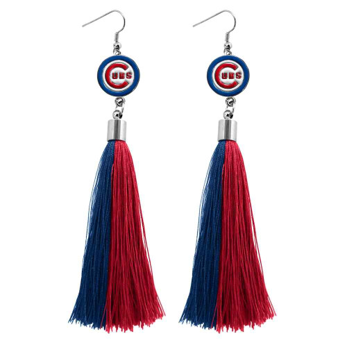 Chicago Cubs Tassel Earrings by Littlearth