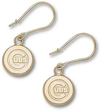 Chicago Cubs Gold Earrings by WinCraft
