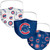 Chicago Cubs All Over Logo Face Covering 3-Pack