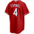 Santiago Espinal Cincinnati Reds Alternate Red Jersey by NIKE® at SportsWorldChicago