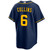 Isaac Collins Milwaukee Brewers Alternate Navy Jersey by NIKE® at SportsWorldChicago