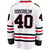 Arvid Soderblom Chicago Blackhawks Road White Breakaway Jersey by Fanatics® at SportsWorldChicago