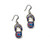 Chicago Cubs Flip Flop Crystal Earrings by Aminco