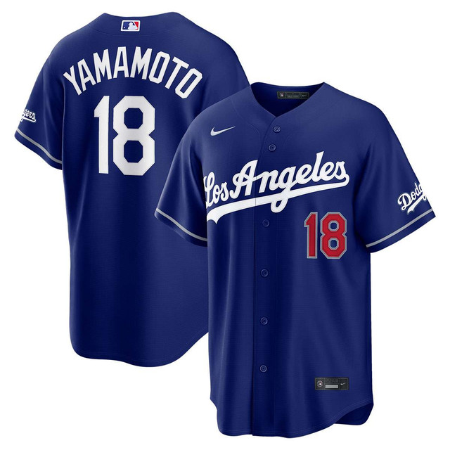 Dodgers Yoshi ユニフォーム 18番 Mサイズ Yoshinobu Yamamoto #18
