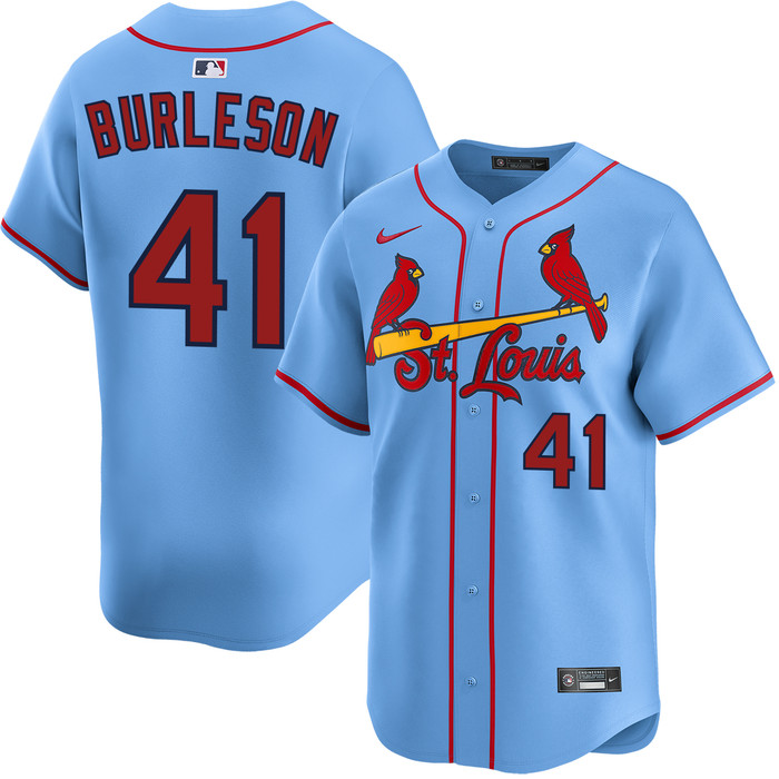 Alec Burleson St. Louis Cardinals Alternate Light Blue Limited