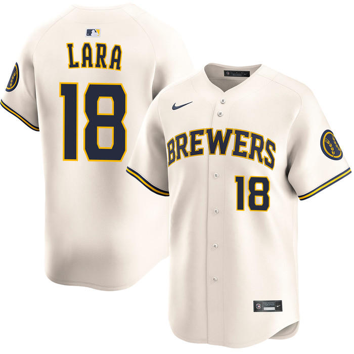 Luis Lara Milwaukee Brewers Home Limited Jersey by NIKE