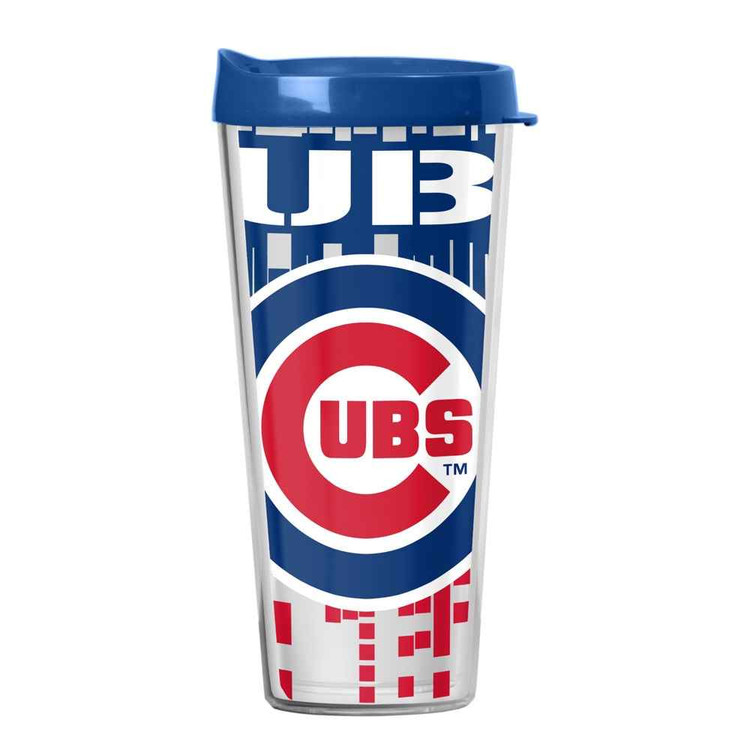 Chicago Cubs 22 Oz. Tumbler with Lid by Boelter