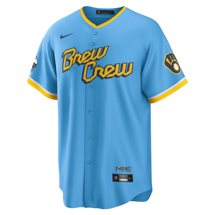 nike ナイキ MLB 野球 ブリュワーズ スウェット ウェア Milwaukee Brewers City Connect Jersey by NIKE® | Official MLB®