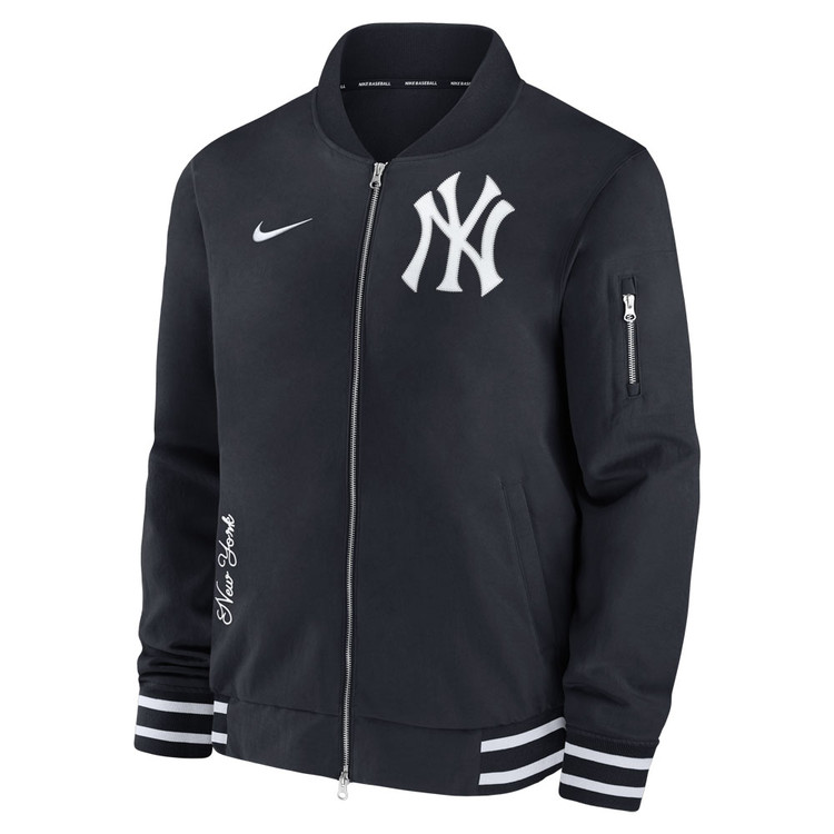 New York Yankees 2024 On-Field Dugout Bomber Jacket by NIKE