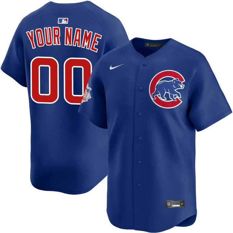 Chicago Cubs Personalized Alternate Limited Jersey by NIKE