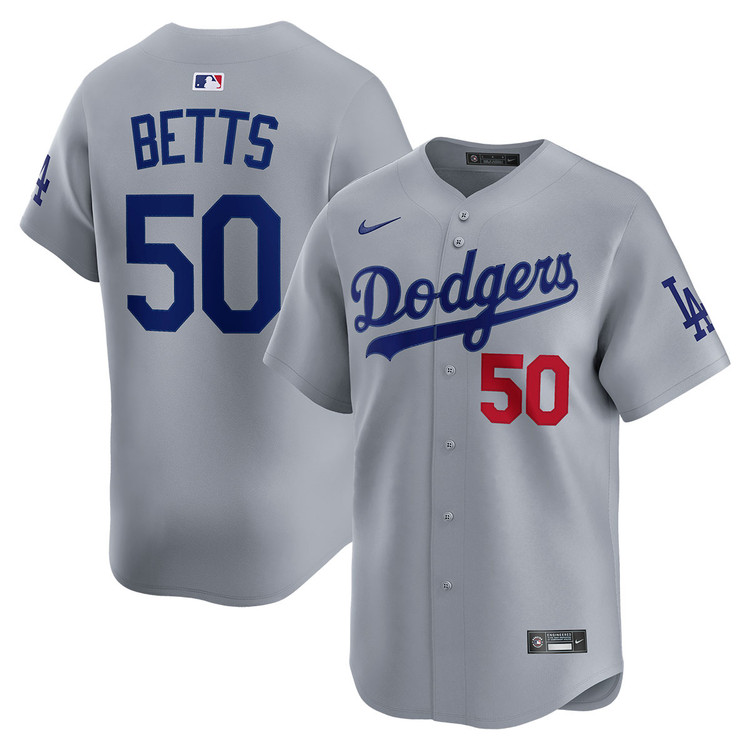 Mookie Betts Los Angeles Dodgers Alternate Road Limited Jersey by