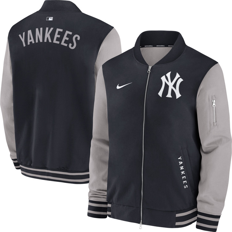 New York Yankees On-Field AC Dugout Road Bomber Jacket by NIKE
