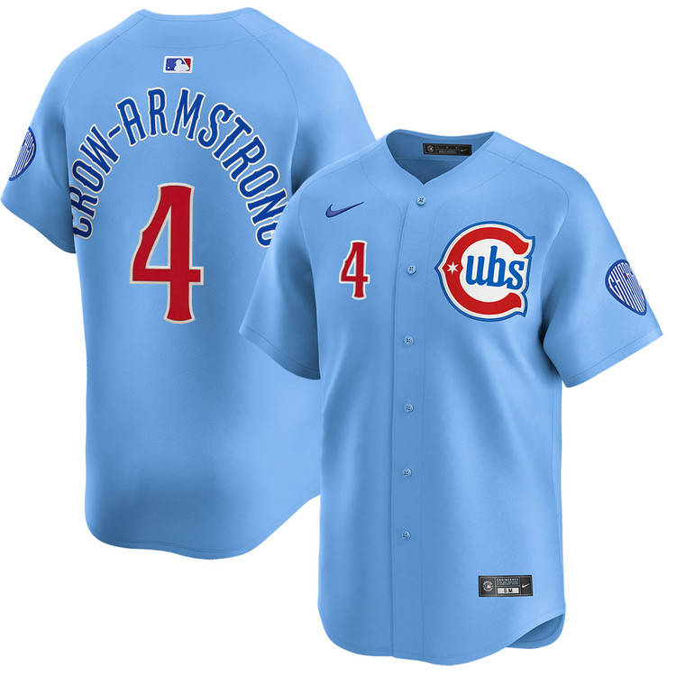 Pete Crow-Armstrong Chicago Cubs Youth Blues Alternate Limited