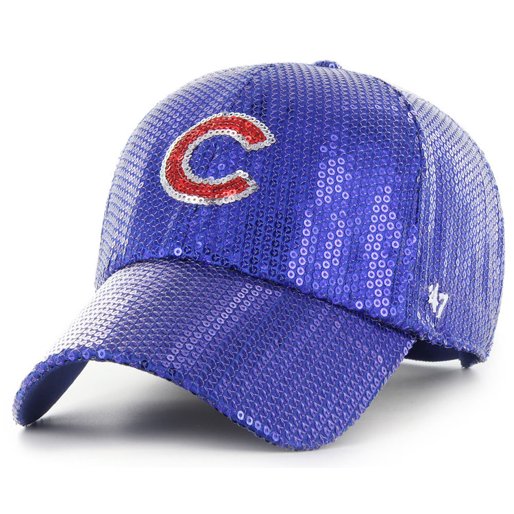 BRAND NEW LADIES AUTHENTIC NEW ERA BLING CUBS HAT Chicago Cubs Womens Rhinestone Adjustable Hat Blue | eBay main image 4