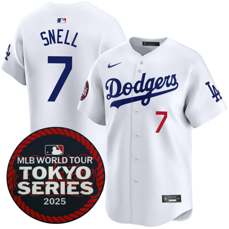Blake Snell Los Angeles Dodgers Home 2025 Tokyo Series Jersey by NIKE