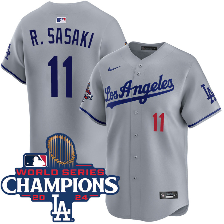 Dodgers ユニフォーム 15 Roki Sasaki Kanji Los Angeles Dodgers Alternate Royal