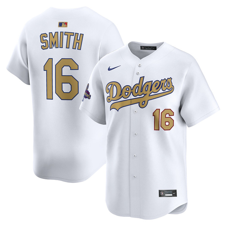 ドジャース　ウィルスミス　ゴールドユニフォーム Will Smith Los Angeles Dodgers Home World Series Champions