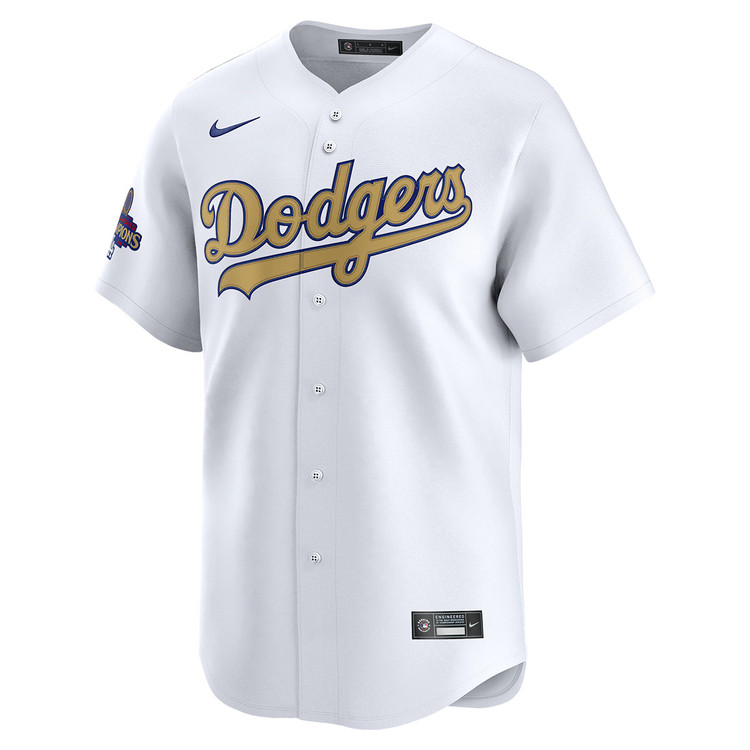 Dodgers Gold 2021 La Dodgers World Series Champions Gold Trim