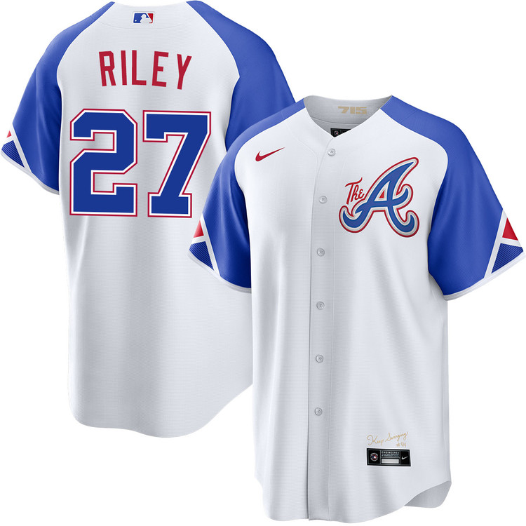MLB アトランタブレーブス　オースティンライリー　ユニフォーム　M Austin Riley Atlanta Braves City Connect Jersey by NIKE