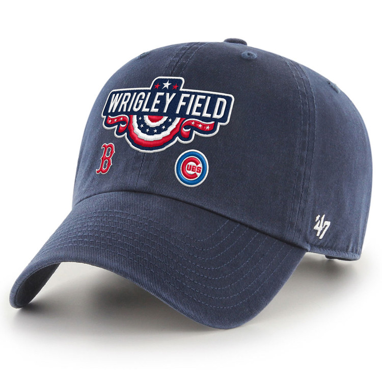 Chicago Cubs vs Boston Red Sox 2025 Dueling Clean Up Cap