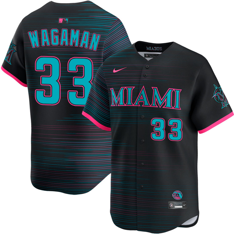 MIAMI MARLINS ユニフォーム Eric Wagaman Miami Marlins City Connect 2.0 Limited Jersey