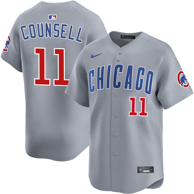 Craig Counsell Chicago Cubs Road Limited Jersey by NIKE