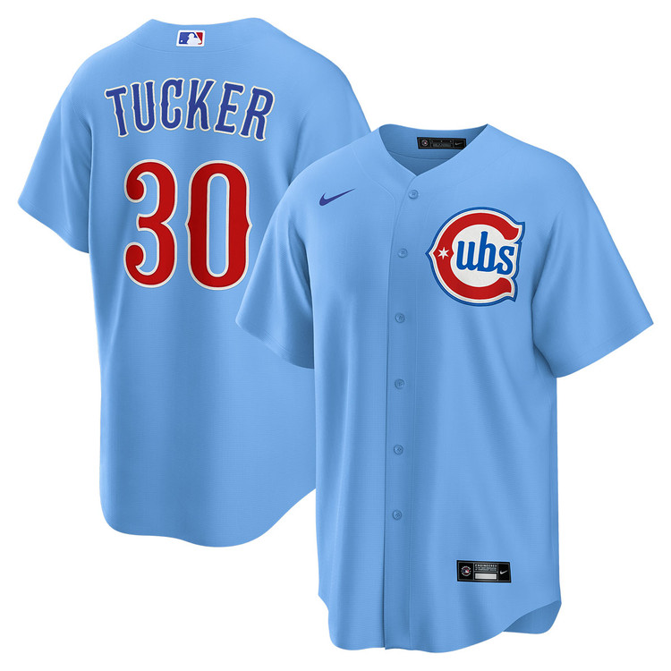 Kyle Tucker Chicago Cubs Blues Alternate Jersey by NIKE