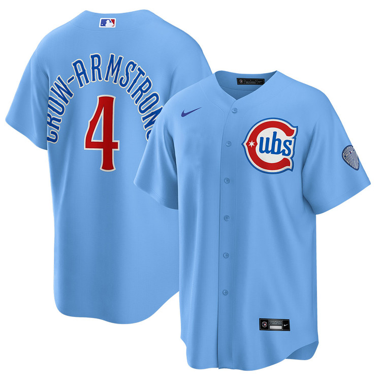 Pete Crow-Armstrong Chicago Cubs Blues Alternate Jersey by