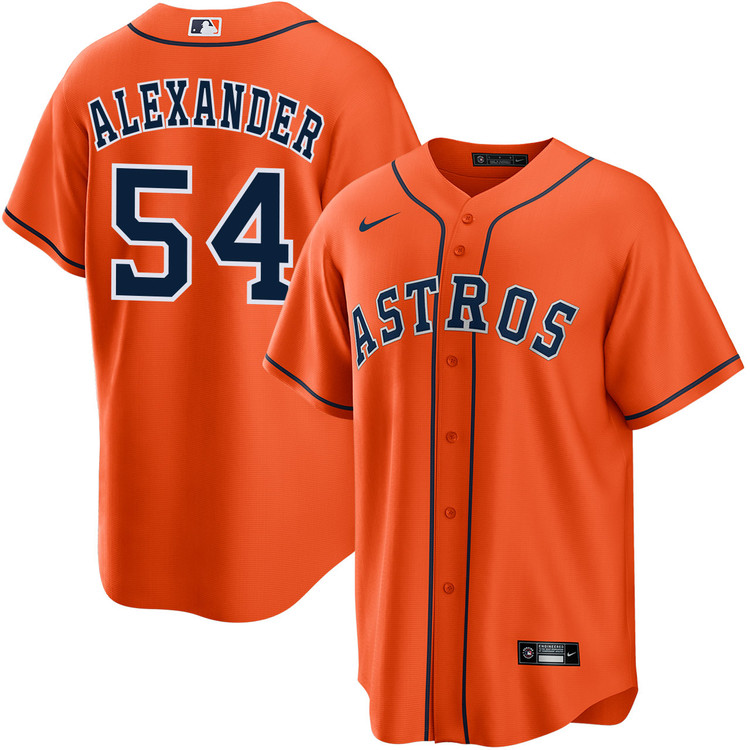 Jason Alexander Houston Astros Alternate Orange Jersey by