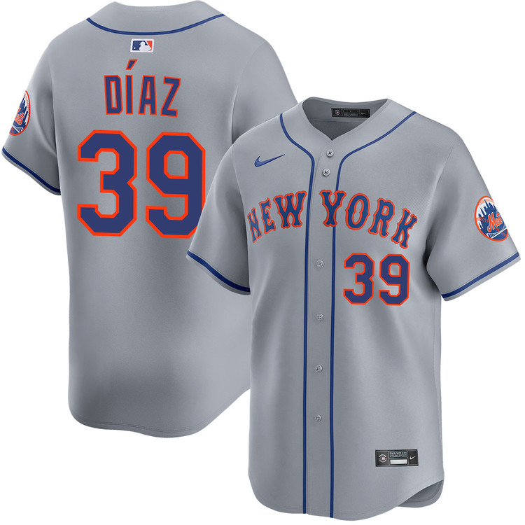 Edwin Diaz New York Mets Road Limited Jersey by NIKE
