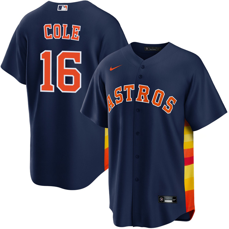 Zach Cole Houston Astros Alternate Navy Jersey by NIKE® | Official