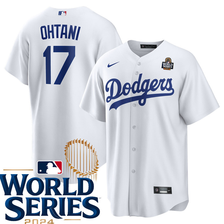 応援グッズ Nike Dodgers OHTANI 2024 World Series Shohei Ohtani Los Angeles Dodgers Home World Series Jersey