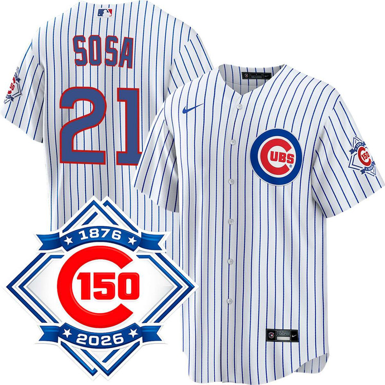 Sammy Sosa Chicago Cubs Youth Home 150th Anniversary Jersey by