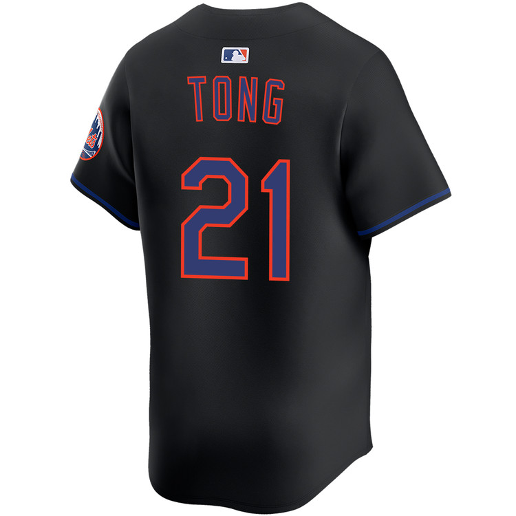 Jonah Tong New York Mets Alternate Black Limited Jersey by NIKE