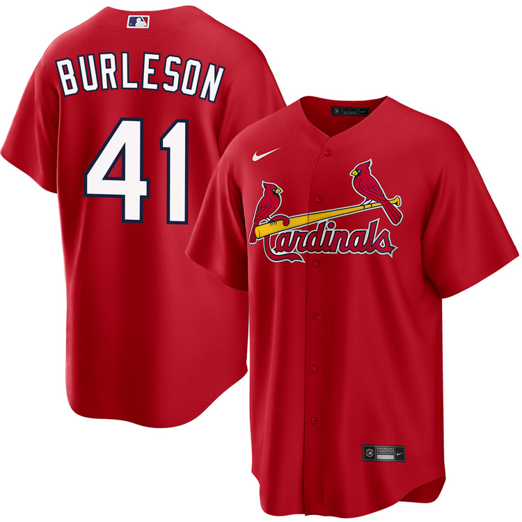 Alec Burleson St. Louis Cardinals Alternate Red Jersey by NIKE