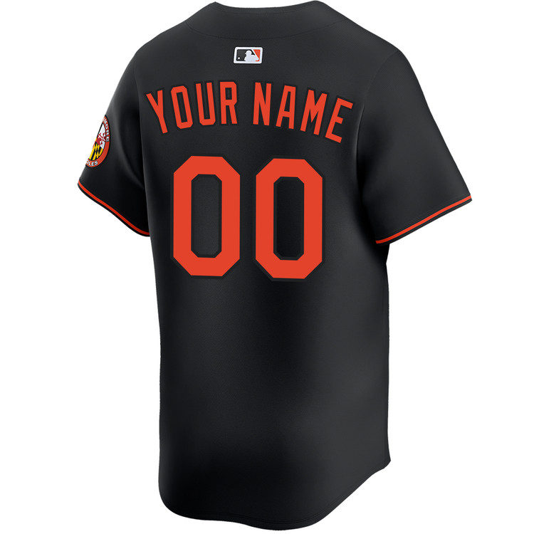 Baltimore Orioles Personalized Alternate Black Limited Jersey by