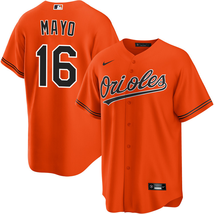 Coby Mayo Baltimore Orioles Alternate Orange Jersey by NIKE