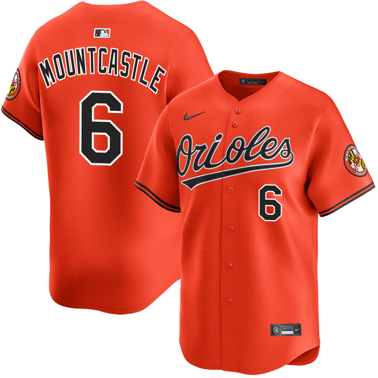 Ryan Mountcastle Baltimore Orioles Alternate Orange Limited Jersey