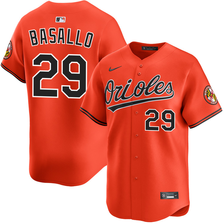 Samuel Basallo Baltimore Orioles Alternate Orange Limited Jersey