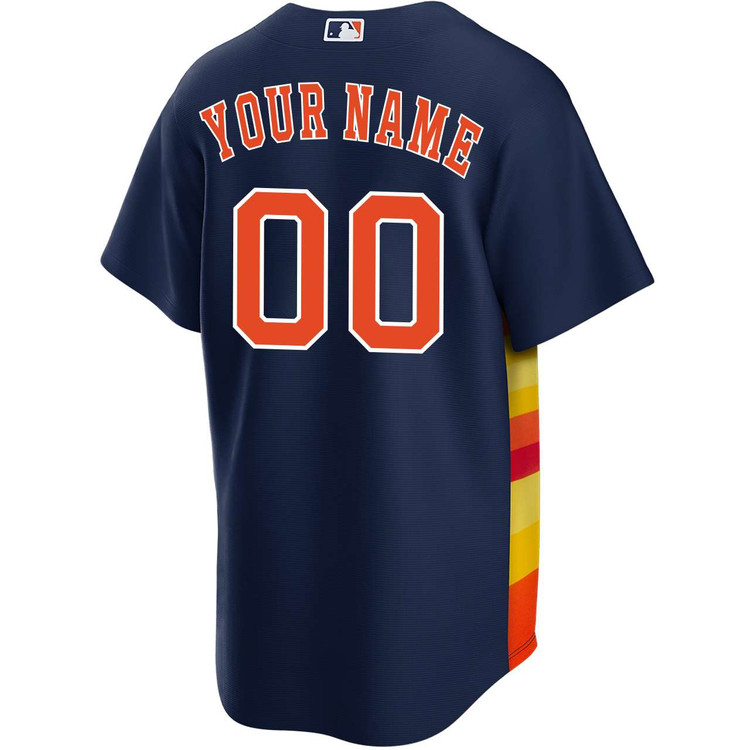 Houston Astros Personalized Alternate Navy Jersey by NIKE