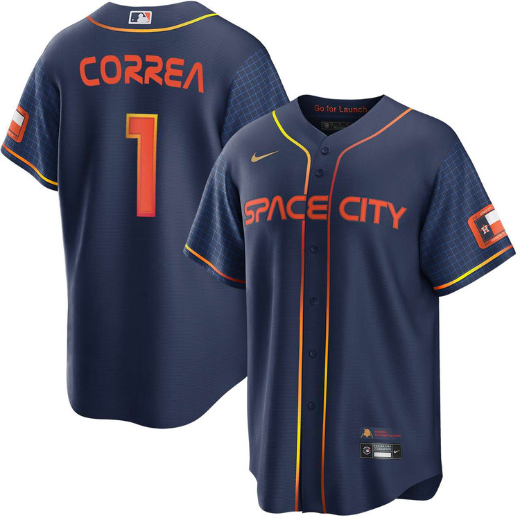 Carlos Correa Houston Astros City Connect Space City Jersey by