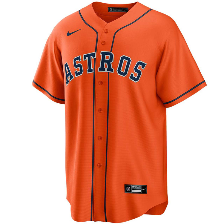 Hunter Brown Houston Astros Alternate Orange Jersey by NIKE