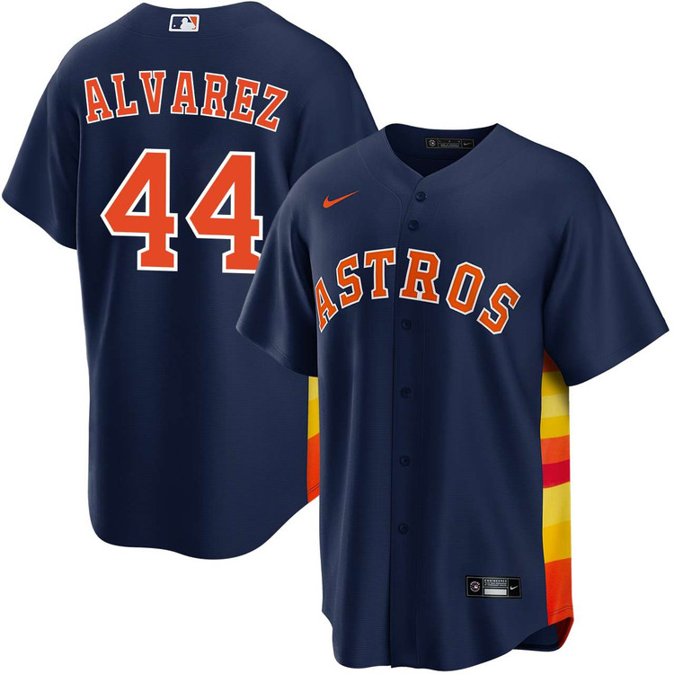 Yordan Alvarez Houston Astros Alternate Navy Jersey by NIKE