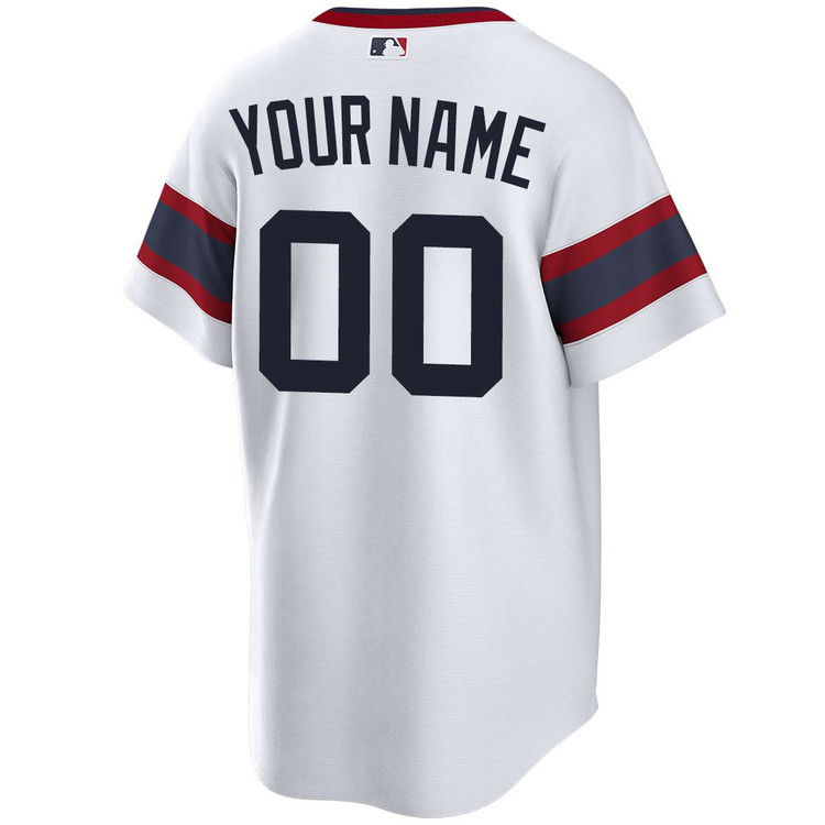 Chicago White Sox Personalized Alternate White Pullover Jersey by