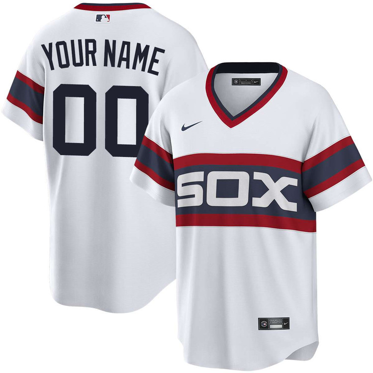 Chicago White Sox Personalized Alternate White Pullover Jersey by