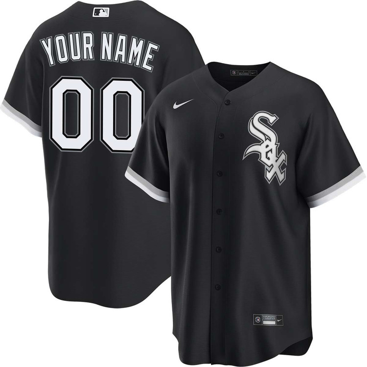 Chicago White Sox Personalized Alternate Black Jersey by NIKE