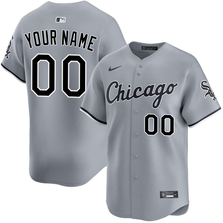Chicago White Sox Personalized Road Limited Jersey by NIKE